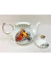 Fine Porcelain Cardinals 1000 ml Tea Pot Set With Gift Box